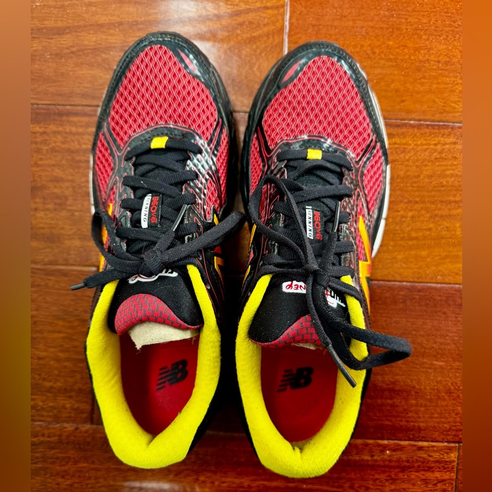 New Balance Red and Black Running Shoes RunDisney